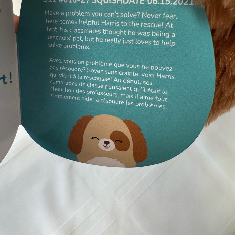Harris the dog by Squishmallows - Picture 5 of 7